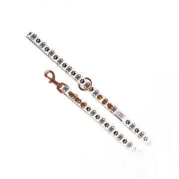 Buddy belts hondenriem signature blanc