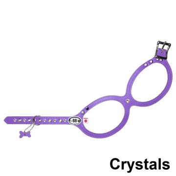 Buddy belts hondentuig luxury ultraviolet nieuw crystals 21