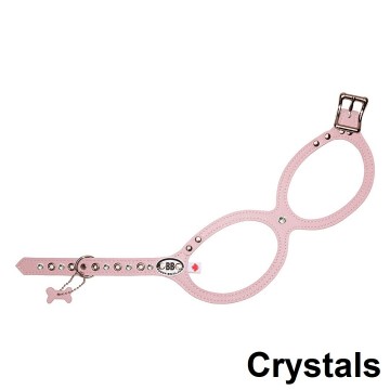 Buddy belts hondentuig premium pink nieuw crystals 2