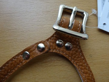 Buddy belts hondentuigje premium caramel detail