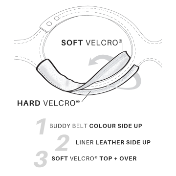 Buddy belts liners silver voering voor tuigjes 2