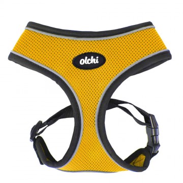 Olchi soft harness  hondentuigje model a yellow