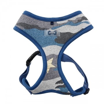 Puppia Harness / Hondentuigje Ensign Blue Camo Model A