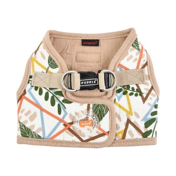 Puppia harness  hondentuigje  model b botanical beige 1