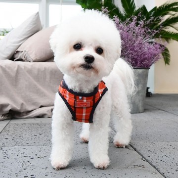 Puppia Harness / Hondentuigje Baxter Orange Model B