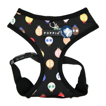 Puppia harness  hondentuigje lady beetle model a black 1