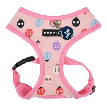 Puppia harness  hondentuigje lady beetle model a pink 1