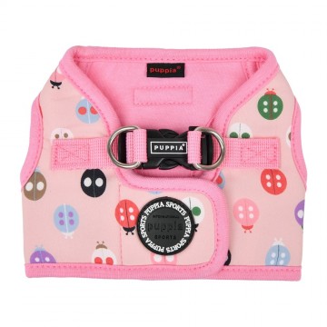 Puppia harness  hondentuigje lady beetle model b pink