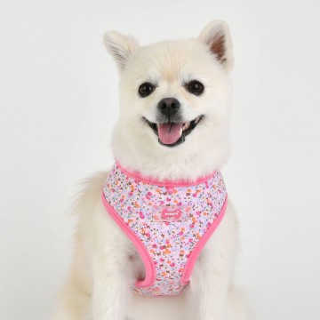 Puppia harness  hondentuigje model a wildflower pink 4