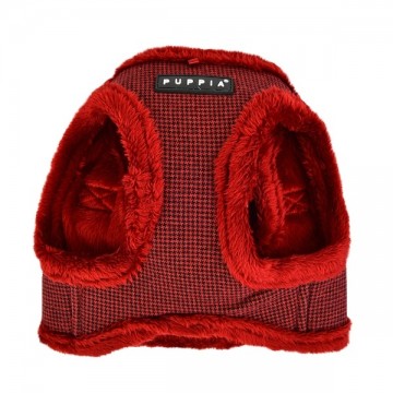 Puppia harness  hondentuigje model b puppytooth wine 2