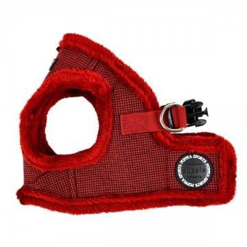 Puppia harness  hondentuigje model b puppytooth wine 3