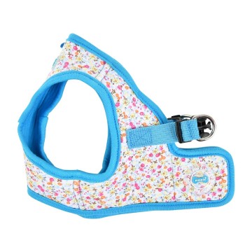 Puppia harness  hondentuigje model b wildflower sky blue 2