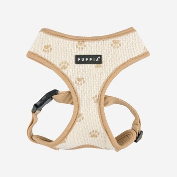 Puppia harness  hondentuigje pawprint model a beige 1