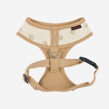 Puppia harness  hondentuigje pawprint model a beige 2