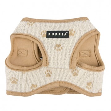 Puppia harness  hondentuigje pawprint model b beige 2