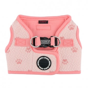 Puppia harness  hondentuigje pawprint model b indian pink 1