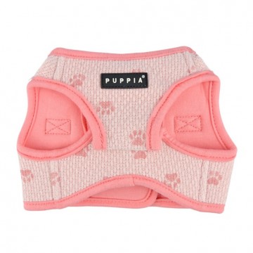Puppia harness  hondentuigje pawprint model b indian pink 2
