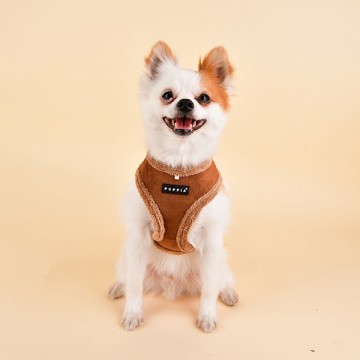 Puppia Harness / Hondentuigje Terry Model A Brown