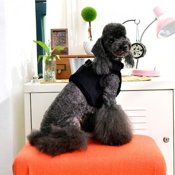 Puppia Harness / Hondentuigje Terry Model B Black