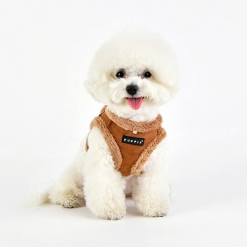 Puppia Harness / Hondentuigje Terry Model B Brown