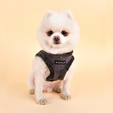 Puppia Harness / Hondentuigje Terry Model B Grey