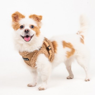 Puppia harness  hondentuigje winterstride model b beige comfort 5