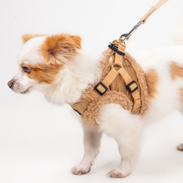 Puppia harness  hondentuigje winterstride model b beige comfort 6