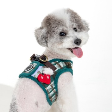 Puppia harness festive model b groen 3
