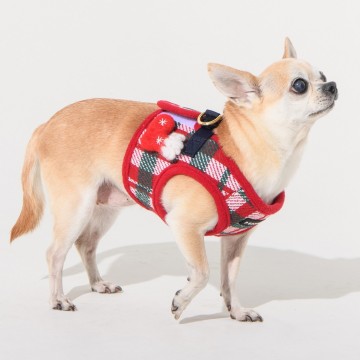 Puppia harness festive model b red 6