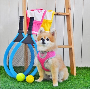 Puppia hondentuigje sport tennis hermes model a pink 3