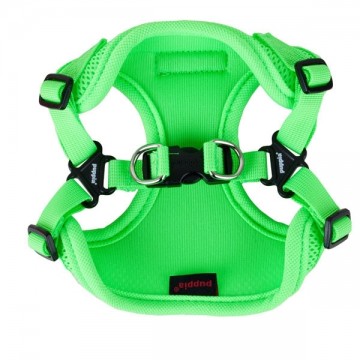 Puppia Neon Soft Harness / Honden tuigje Model C Green