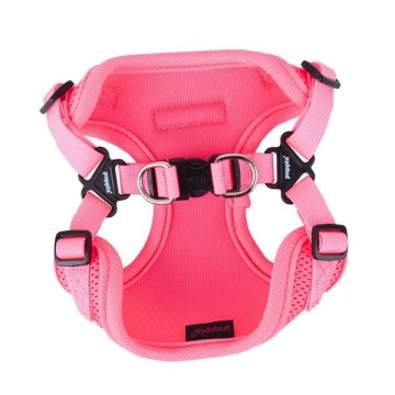 Puppia Neon Soft Harness / Honden tuigje Model C Pink