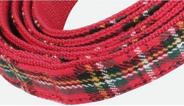 Puppia santa checkered red loopriem 1