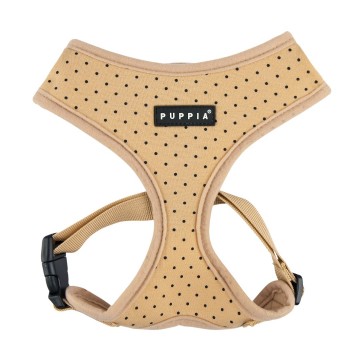 Puppia soft harness  honden tuigje model a dotty beige 1b 0