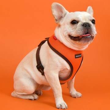 Puppia soft harness  honden tuigje model a nieuw orange 3