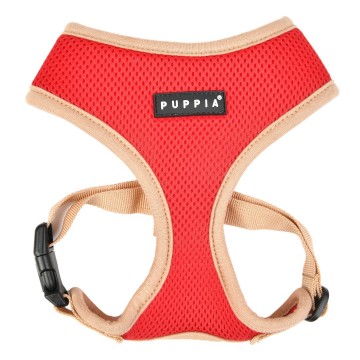 Puppia soft harness  honden tuigje model a nieuw red 1