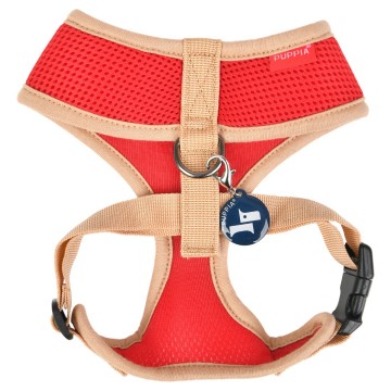 Puppia soft harness  honden tuigje model a nieuw red 2