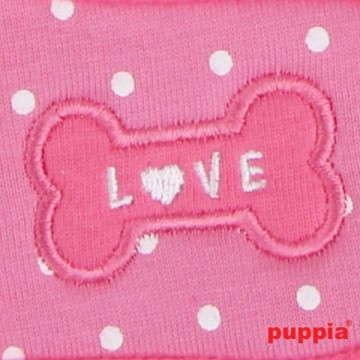 Puppia Soft Harness / Honden tuigje Model B Dotty Pink