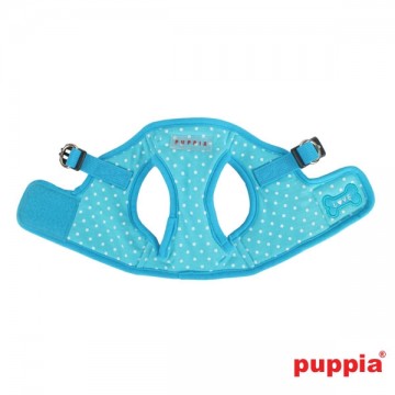 Puppia Soft Harness / Honden tuigje Model B Dotty Skyblue