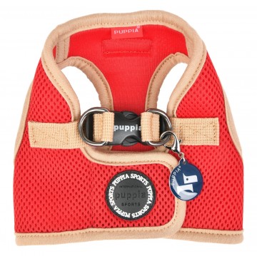 Puppia soft harness  honden tuigje model b nieuw red 1