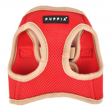 Puppia soft harness  honden tuigje model b nieuw red 2
