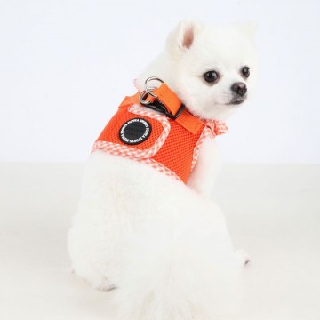 Puppia Soft Harness / Honden tuigje Model B Vivien Orange