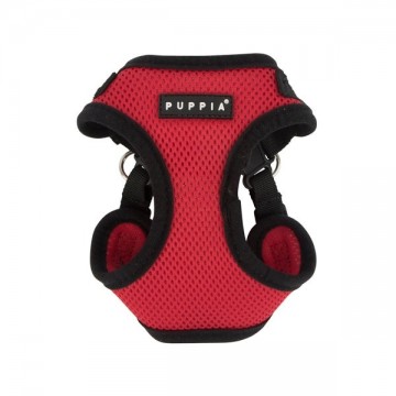 Puppia soft harness  honden tuigje model c red 12