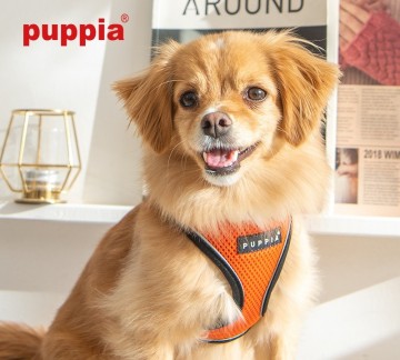 Puppia soft harness  honden tuigje pro reflector model a orange 33