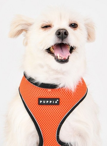 Puppia soft harness  honden tuigje pro reflector model a orange 34