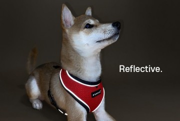 Puppia soft harness  honden tuigje pro reflector model a orange 35 1