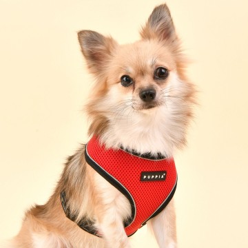 Puppia soft harness  honden tuigje pro reflector model a red 3
