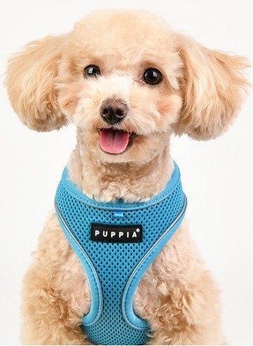 Puppia soft harness  honden tuigje pro reflector model a sky blue 1