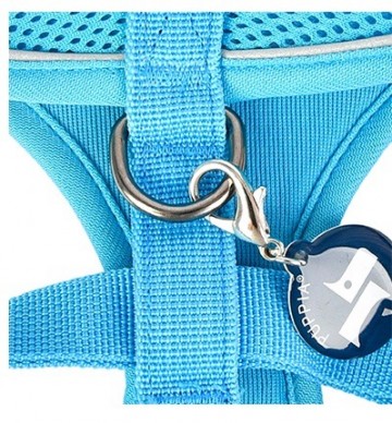 Puppia soft harness  honden tuigje pro reflector model a sky blue 2