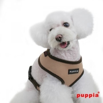 Puppia Soft Harness / Honden tuigje Model A Beige